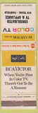 Matchbook Cover - RCA TV Fairfield CA WORN CREASES