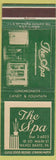 Matchbook Cover - The Spa Wilkes Barre PA