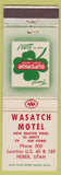 Matchbook Cover - Wasatch Motel Heber UT