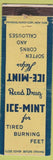 Matchbook Cover - Ice Mint Foot Treatment