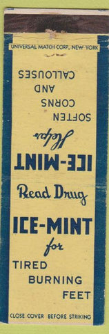 Matchbook Cover - Ice Mint Foot Treatment