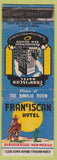 Matchbook Cover - Franciscan Hotel Albuquerque NM cactus Navajo Room