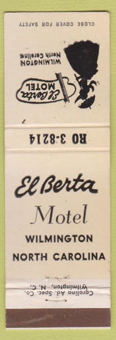 Matchbook Cover - El Berta Motel Wilmington NC