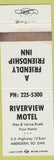 Matchbook Cover - Riverview Motel Aberdeen SD