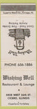 Matchbook Cover - Wishing Well Cicero IL WEAR