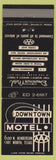 Matchbook Cover - Downtown Motel Fort Worth TX