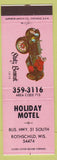 Matchbook Cover - Holiday Motel Rothschild WI