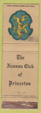 Matchbook Cover - Nassau Club of Princeton NJ WEAR