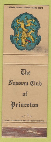 Matchbook Cover - Nassau Club of Princeton NJ WEAR