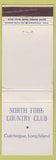 Matchbook Cover - North Fork Country Club Cutchogne LI NY