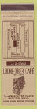 Matchbook Cover - Locke Ober Cafe Boston MA