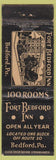 Matchbook Cover - Fort Bedford Inn PA
