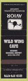 Matchbook Cover - Wild Wing Cafe Reading PA black