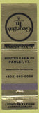 Matchbook Cover - Georgia's Inn Pawlet VT