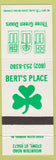 Matchbook Cover - Bert's Place Three Green Doors Stowe VT