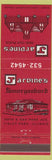 Matchbook Cover - Jardine's Smorgasbord Tinley Park IL