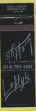 Matchbook Cover - Lefty's Restaurant Monticello NY black