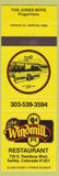 Matchbook Cover - Windmill Restaurant Salida CO