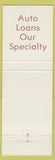 Matchbook Cover - Palwaukee Bank Wheeling IL