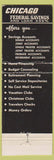 Matchbook Cover - Chicago Federal Savings IL