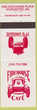 Matchbook Cover - Firehouse Cafe Worcester MA