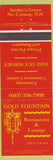 Matchbook Cover - Gold Fountain Restaurant North Conway NH
