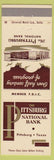 Matchbook Cover - Pittsburgh National Bank Pittsburg TX
