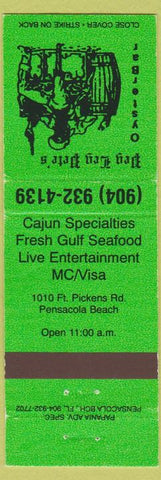Matchbook Cover - Oyster Bar Pensacola Beach FL WEAR