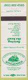 Matchbook Cover - Justin's Windjammer South Burlington VT