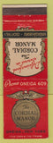 Matchbook Cover - Cordial Manor Oneida NY