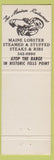Matchbook Cover - The Bardge Baltimore MD