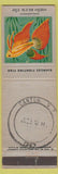 Matchbook Cover - Ohio Blue Tip Siamese Fish Canton NY 1957 Postmark