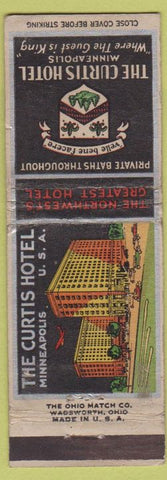 Matchbook Cover - Curtis Hotel Minneapolis MN