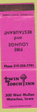 Matchbook Cover - Twin Torch Inn Waterloo IA