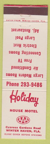 Matchbook Cover - Holiday House Motel Winter Haven FL