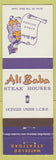 Matchbook Cover - Ali Baba Steak House Waterloo Stratford ON