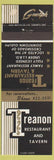 Matchbook Cover - Treanon Restaurant Tavern Guelph ON