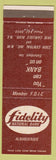 Matchbook Cover - Fidelity National Bank Albuquerque NM mailbox back