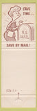 Matchbook Cover - Fidelity National Bank Albuquerque NM mailbox back