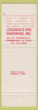Matchbook Cover - Locasico's Pro Hardware Hammond LA Christmas