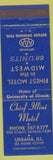 Matchbook Cover - Chief Illini Motel Urbana IL