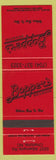 Matchbook Cover - Bopper's Bar Charlotte NC