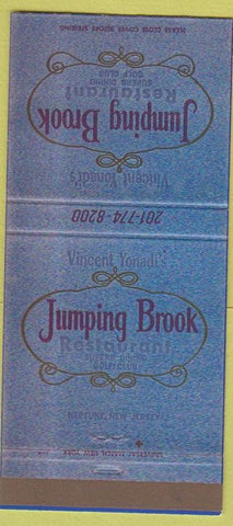 Matchbook Cover - Jumping Brook Restaurant Neptune NJ 30 Strike