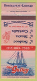 Matchbook Cover - The Galley Restaurant Wind Gap PA 30 Strike