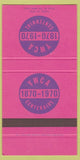 Matchbook Cover - YWCA Centenaire Montreal? 100th Anniversary SAMPLE 30 Strike