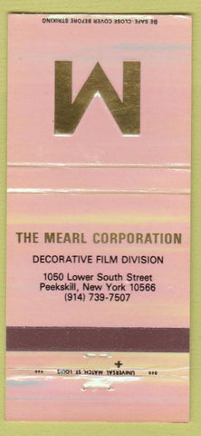 Matchbook Cover - Mearl Corp Decorative Film Peekskill NY 30 Strike