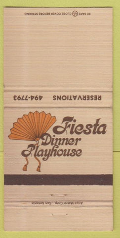 Matchbook Cover - Fiesta Dinner Playhouse San Antonio TX 30 Strike