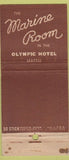 Matchbook Cover - Olympic Hotel Seattle WA seahorse 30 Stick