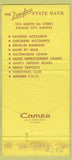 Matchbook Cover - City National Bank Wichita Falls TX 30 Strike