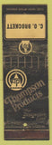 Matchbook Cover - Thompson Products CO Brockett auto parts WORN